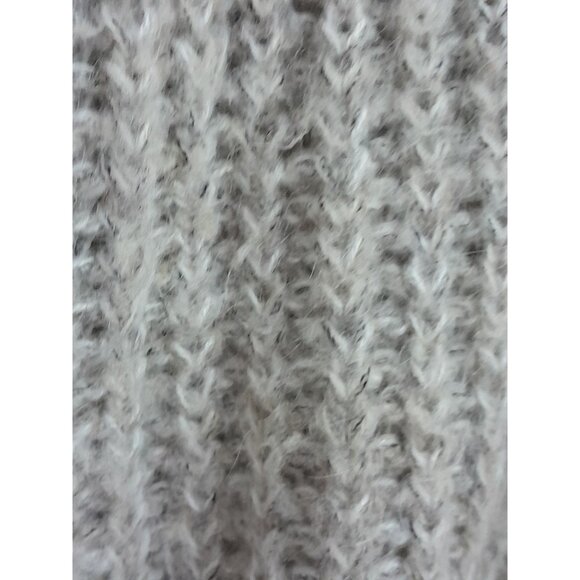 Vtg Womens Wool Blend Soft & Comfy Cableknit Size 8 Grandmacore Cardigan Tan - Picture 3 of 6